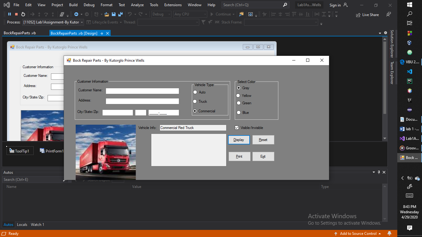 Windows Web Application